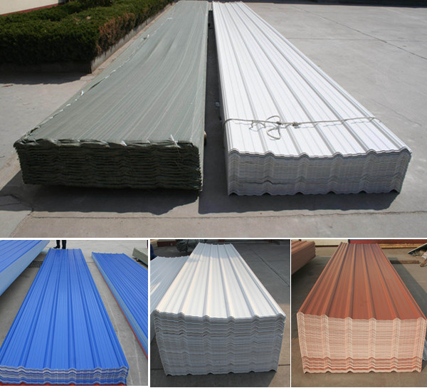 I-Asa Coated Pvc/Upvc/PVC Corrugated Roof Sheet