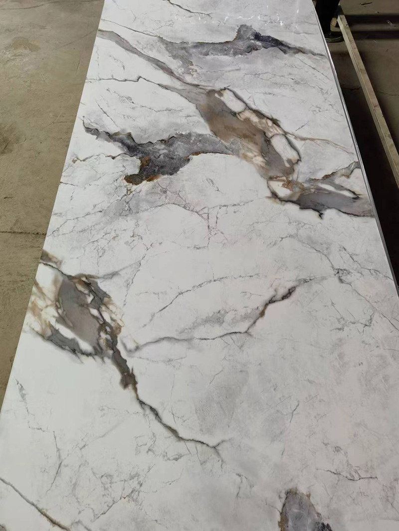 Daabacaadda Sare ee UV UV Xaashida Marble ee PVC